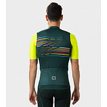 Веломайка мужская ALE MAGLIA MC / SS JERSEY LOGO PR-S VERDE SCURO / DARK GREEN